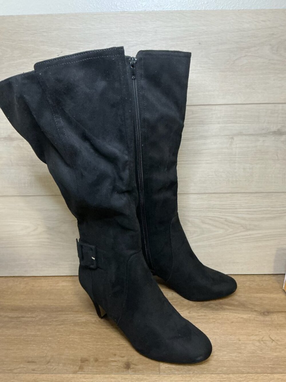 Bella Vita Troy II Black Wide Calf Tall Dress Boots 9